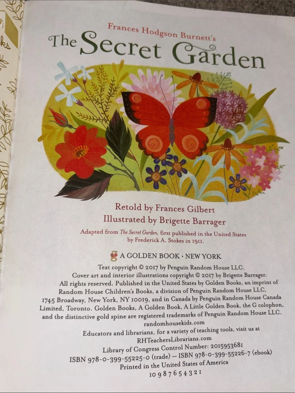 The Secret Garden Illustrated Hardcover - Pink & Green Illustrated Cover